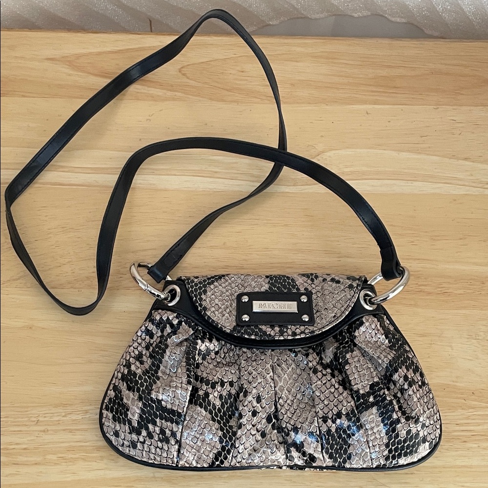 Miche Bag Snakeskin Look Crossbody Shoulder Purse